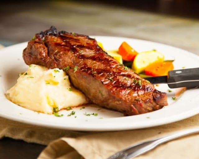 12 oz. Black Angus Shell Steak (Dinner).